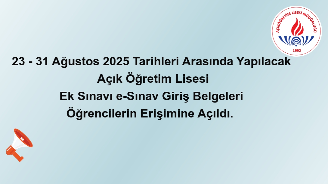 ÖNEMLİ DUYURU!